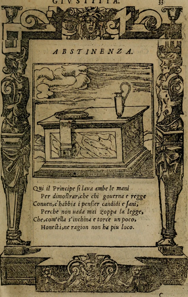 An illustration from Diverse imprese accomodate a diverse moralità, co versi che i loro significati dichiarano insieme con molte altre mella lingua italiana non piu tradotte, 1576, leaf 36