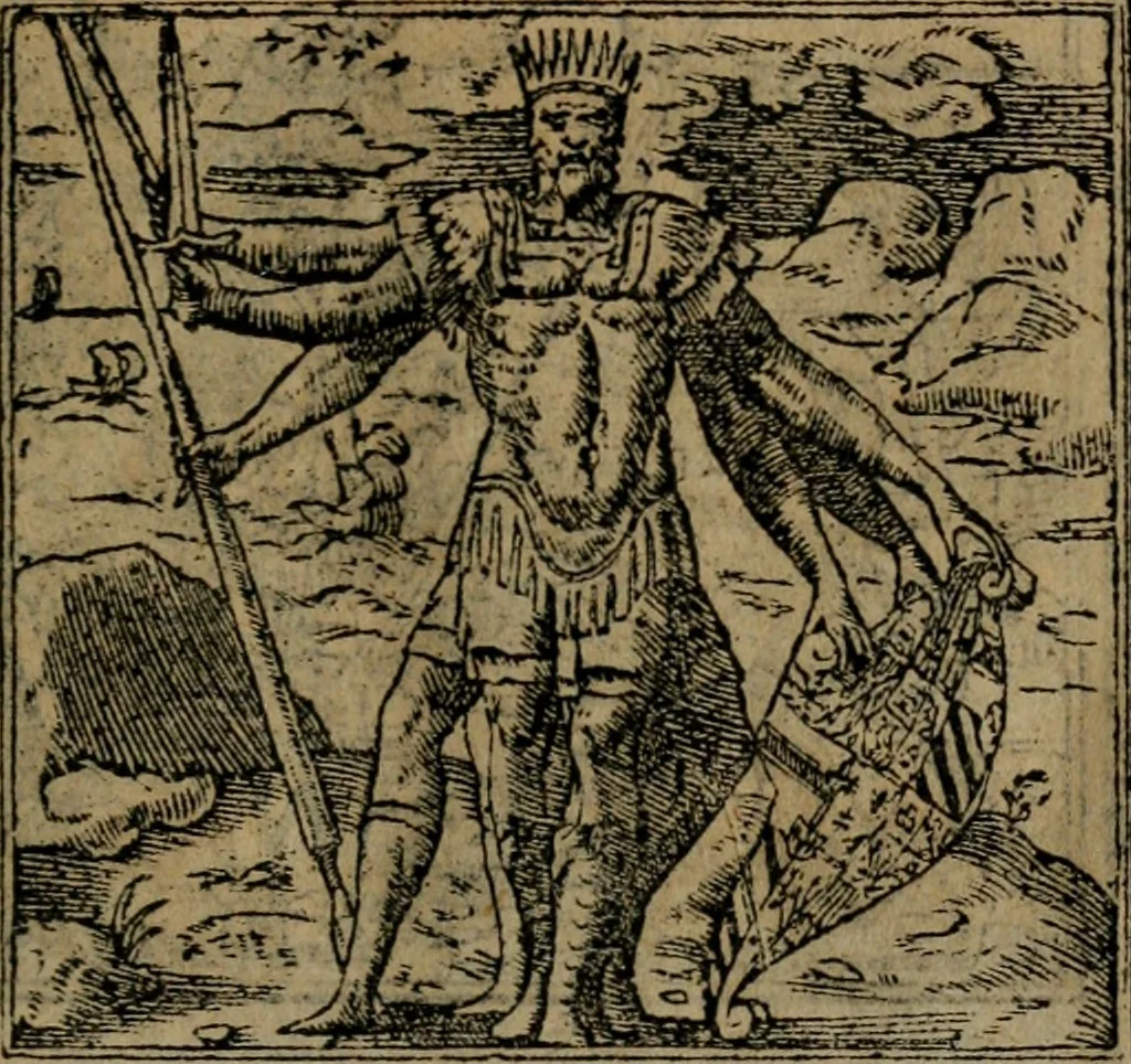 An illustration from Diverse imprese accomodate a diverse moralità, co versi che i loro significati dichiarano insieme con molte altre mella lingua italiana non piu tradotte, 1576, leaf 44