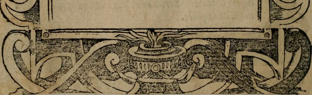An illustration from Diverse imprese accomodate a diverse moralità, co versi che i loro significati dichiarano insieme con molte altre mella lingua italiana non piu tradotte, 1576, leaf 7