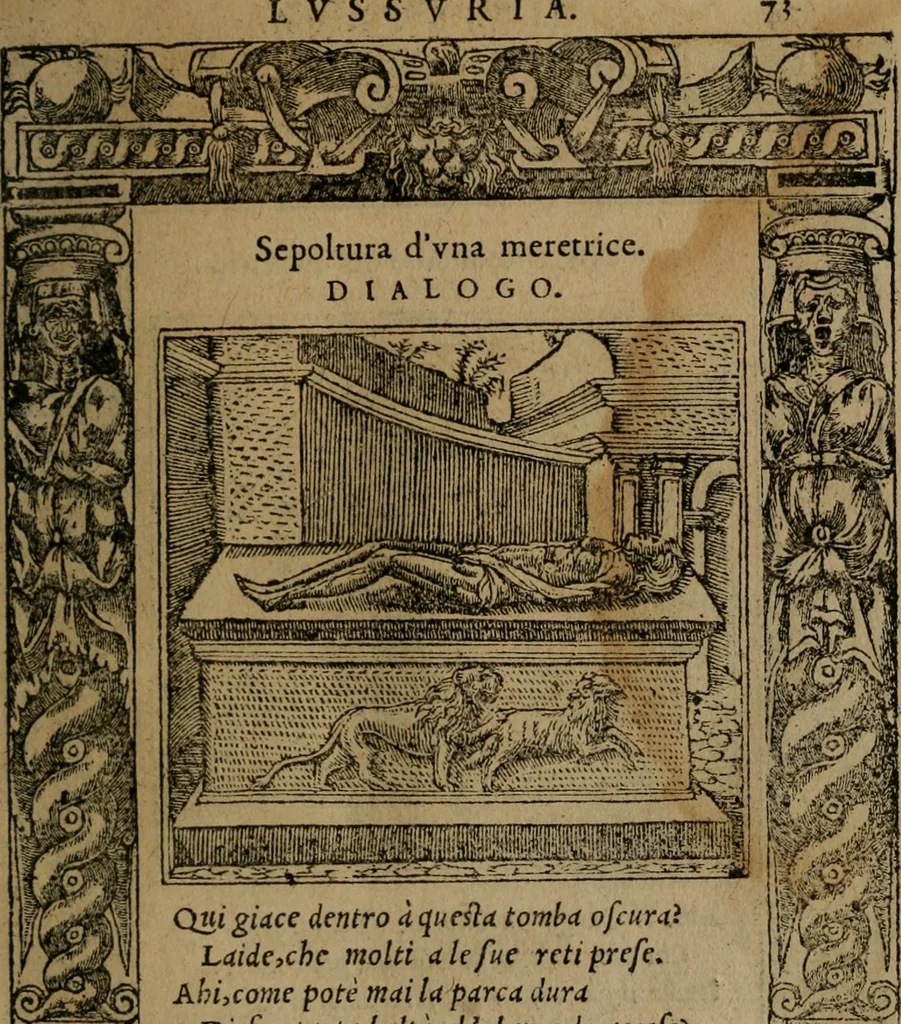 An illustration from Diverse imprese accomodate a diverse moralità, co versi che i loro significati dichiarano insieme con molte altre mella lingua italiana non piu tradotte, 1576, leaf 76