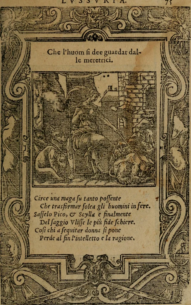 An illustration from Diverse imprese accomodate a diverse moralità, co versi che i loro significati dichiarano insieme con molte altre mella lingua italiana non piu tradotte, 1576, leaf 78