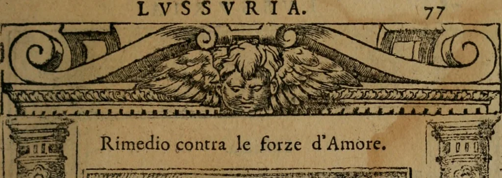 An illustration from Diverse imprese accomodate a diverse moralità, co versi che i loro significati dichiarano insieme con molte altre mella lingua italiana non piu tradotte, 1576, leaf 80