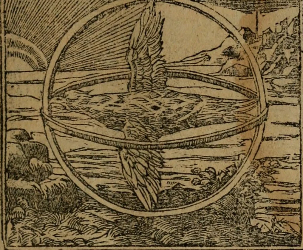 An illustration from Diverse imprese accomodate a diverse moralità, co versi che i loro significati dichiarano insieme con molte altre mella lingua italiana non piu tradotte, 1576, leaf 80