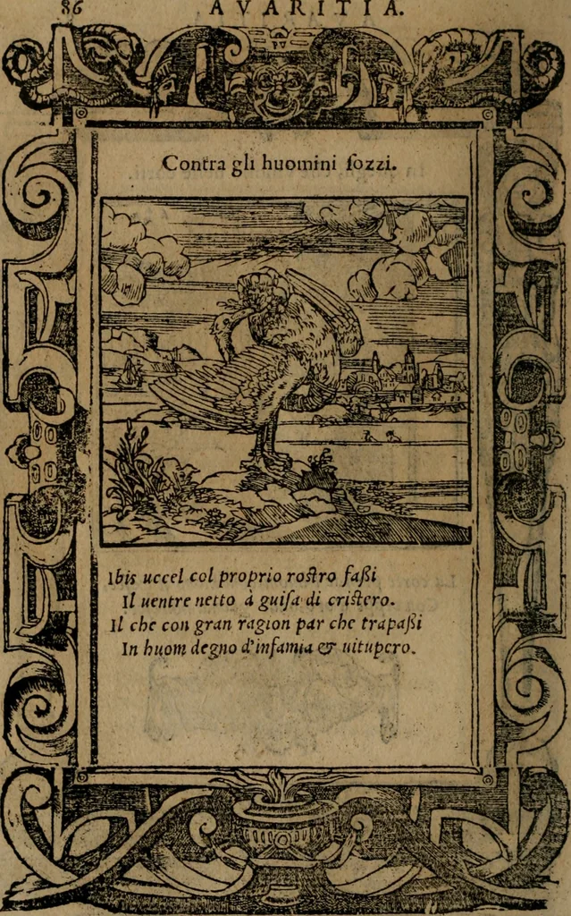 An illustration from Diverse imprese accomodate a diverse moralità, co versi che i loro significati dichiarano insieme con molte altre mella lingua italiana non piu tradotte, 1576, leaf 89