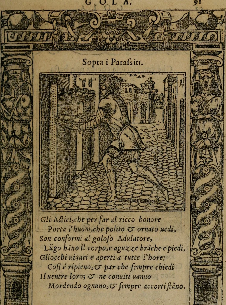An illustration from Diverse imprese accomodate a diverse moralità, co versi che i loro significati dichiarano insieme con molte altre mella lingua italiana non piu tradotte, 1576, leaf 94