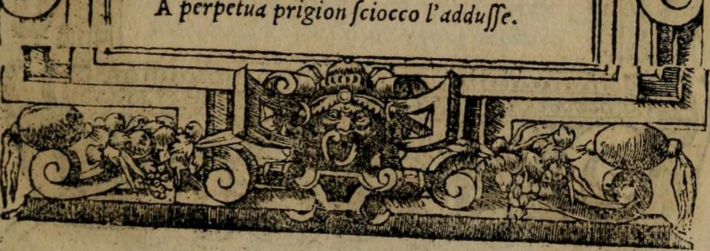 An illustration from Diverse imprese accomodate a diverse moralità, co versi che i loro significati dichiarano insieme con molte altre mella lingua italiana non piu tradotte, 1576, leaf 96