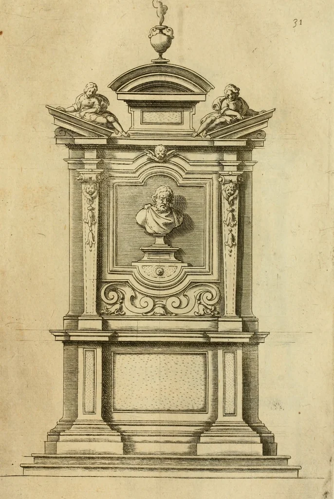 An illustration from Diversi ornamenti capricciosi per depositi o altari, vtilisimi a virtuosi, 1625, leaf 66