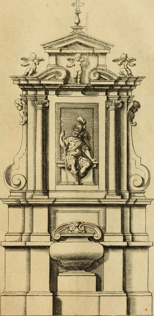 An illustration from Diversi ornamenti capricciosi per depositi o altari, vtilisimi a virtuosi, 1625, leaf 76