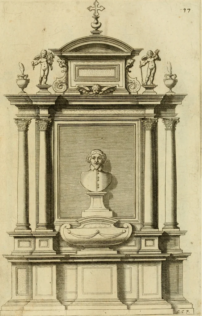 An illustration from Diversi ornamenti capricciosi per depositi o altari, vtilisimi a virtuosi, 1625, leaf 78