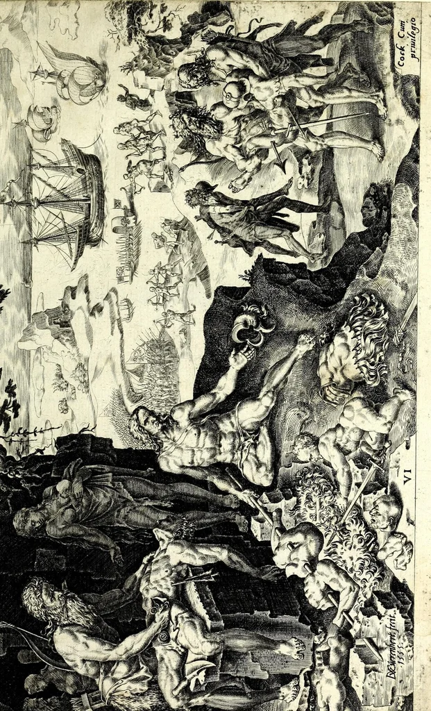 An illustration from Divi Caroli V. imp. opt. max. victoriae, ex mvltis praecipvae, 1556, leaf 19