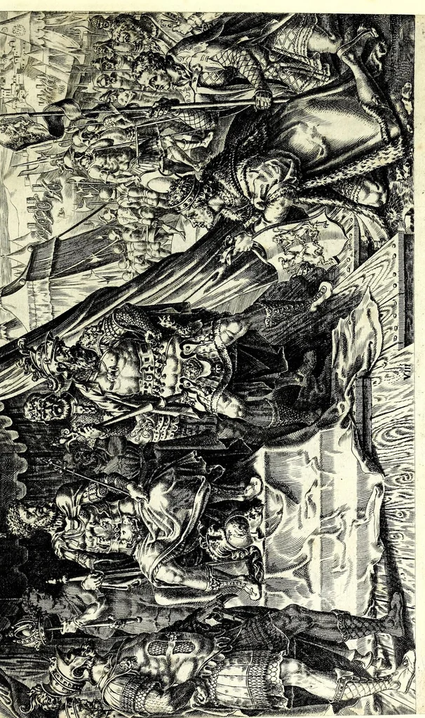 An illustration from Divi Caroli V. imp. opt. max. victoriae, ex mvltis praecipvae, 1556, leaf 23