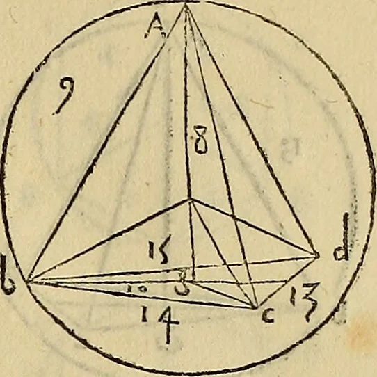 An illustration from Divina proportione : opera a tutti glingegni perspicaci e curiosi necessaria oue ciascun studioso di philosophia: prospettiua pictura sculptura: architectura: musica: e altre mathematice: suavissima: sotile: e admirabile doctrina consequira: e delecterassi: co[n] varie questione de secretissima scientia, 1509, leaf 102