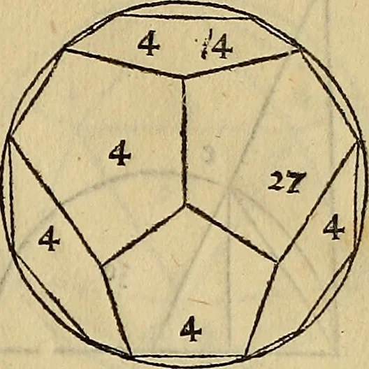 An illustration from Divina proportione : opera a tutti glingegni perspicaci e curiosi necessaria oue ciascun studioso di philosophia: prospettiua pictura sculptura: architectura: musica: e altre mathematice: suavissima: sotile: e admirabile doctrina consequira: e delecterassi: co[n] varie questione de secretissima scientia, 1509, leaf 106