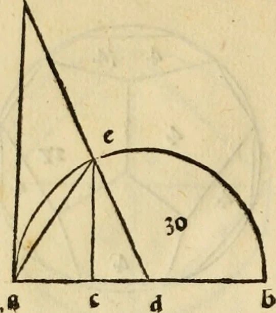 An illustration from Divina proportione : opera a tutti glingegni perspicaci e curiosi necessaria oue ciascun studioso di philosophia: prospettiua pictura sculptura: architectura: musica: e altre mathematice: suavissima: sotile: e admirabile doctrina consequira: e delecterassi: co[n] varie questione de secretissima scientia, 1509, leaf 107