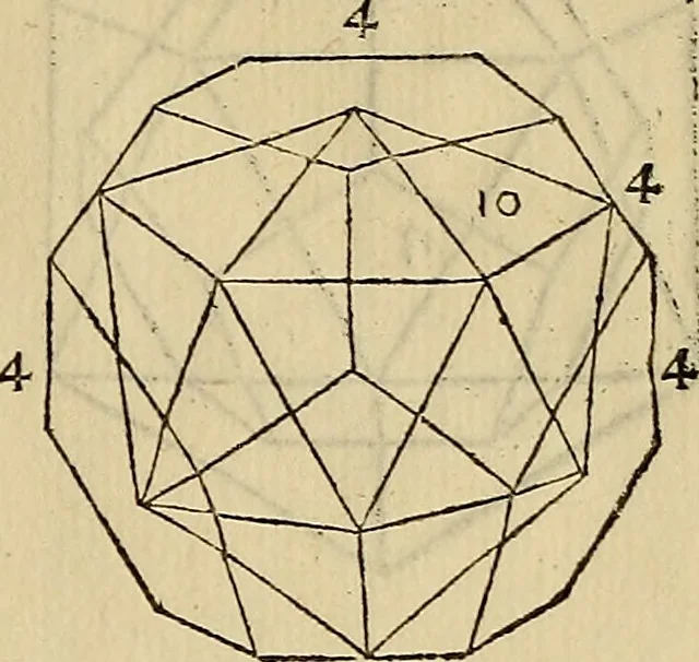 An illustration from Divina proportione : opera a tutti glingegni perspicaci e curiosi necessaria oue ciascun studioso di philosophia: prospettiua pictura sculptura: architectura: musica: e altre mathematice: suavissima: sotile: e admirabile doctrina consequira: e delecterassi: co[n] varie questione de secretissima scientia, 1509, leaf 114