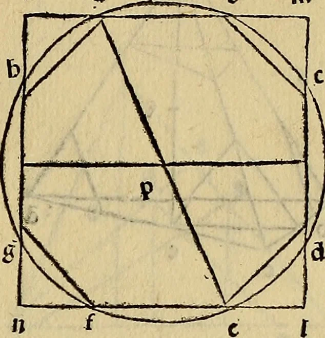 An illustration from Divina proportione : opera a tutti glingegni perspicaci e curiosi necessaria oue ciascun studioso di philosophia: prospettiua pictura sculptura: architectura: musica: e altre mathematice: suavissima: sotile: e admirabile doctrina consequira: e delecterassi: co[n] varie questione de secretissima scientia, 1509, leaf 124