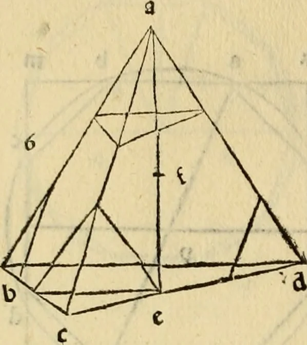 An illustration from Divina proportione : opera a tutti glingegni perspicaci e curiosi necessaria oue ciascun studioso di philosophia: prospettiua pictura sculptura: architectura: musica: e altre mathematice: suavissima: sotile: e admirabile doctrina consequira: e delecterassi: co[n] varie questione de secretissima scientia, 1509, leaf 125