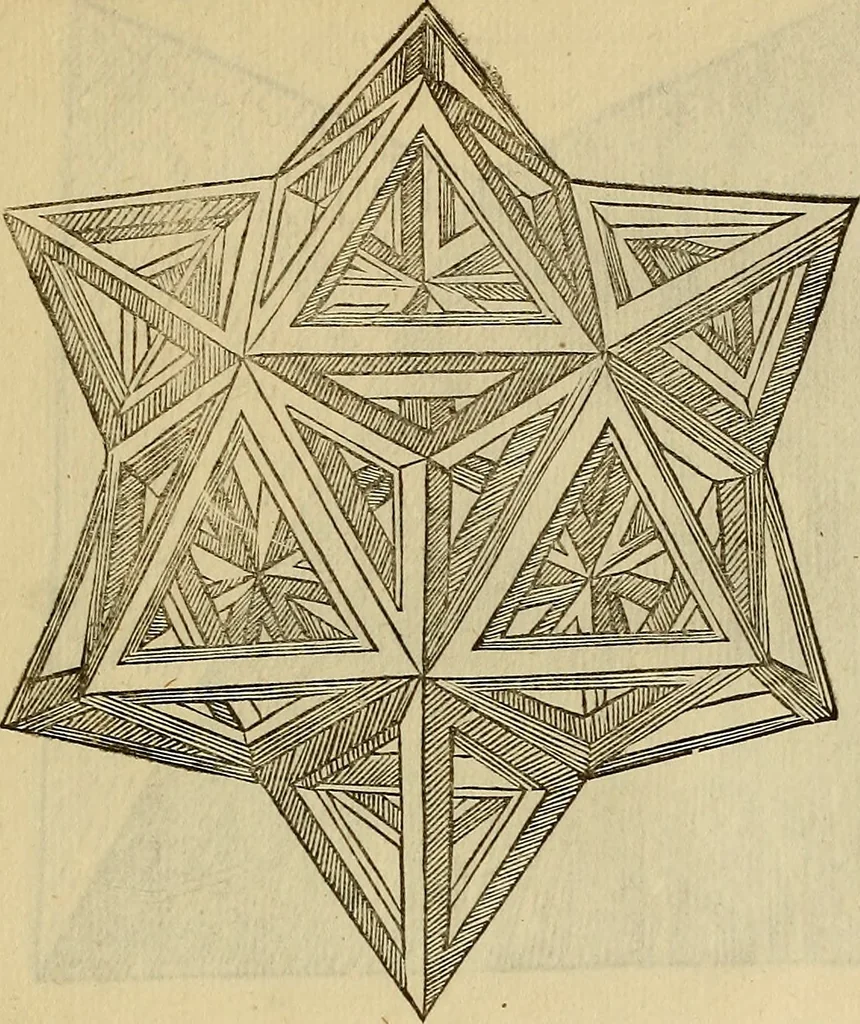 An illustration from Divina proportione : opera a tutti glingegni perspicaci e curiosi necessaria oue ciascun studioso di philosophia: prospettiua pictura sculptura: architectura: musica: e altre mathematice: suavissima: sotile: e admirabile doctrina consequira: e delecterassi: co[n] varie questione de secretissima scientia, 1509, leaf 216