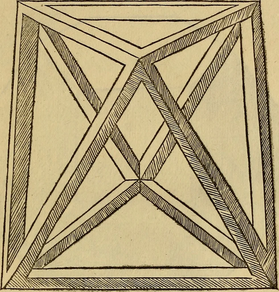 An illustration from Divina proportione : opera a tutti glingegni perspicaci e curiosi necessaria oue ciascun studioso di philosophia: prospettiua pictura sculptura: architectura: musica: e altre mathematice: suavissima: sotile: e admirabile doctrina consequira: e delecterassi: co[n] varie questione de secretissima scientia, 1509, leaf 220