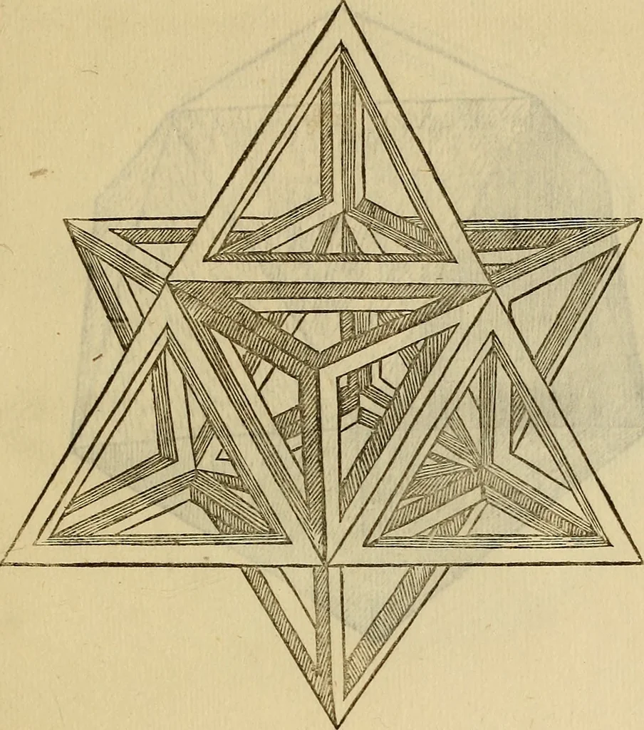 An illustration from Divina proportione : opera a tutti glingegni perspicaci e curiosi necessaria oue ciascun studioso di philosophia: prospettiua pictura sculptura: architectura: musica: e altre mathematice: suavissima: sotile: e admirabile doctrina consequira: e delecterassi: co[n] varie questione de secretissima scientia, 1509, leaf 228