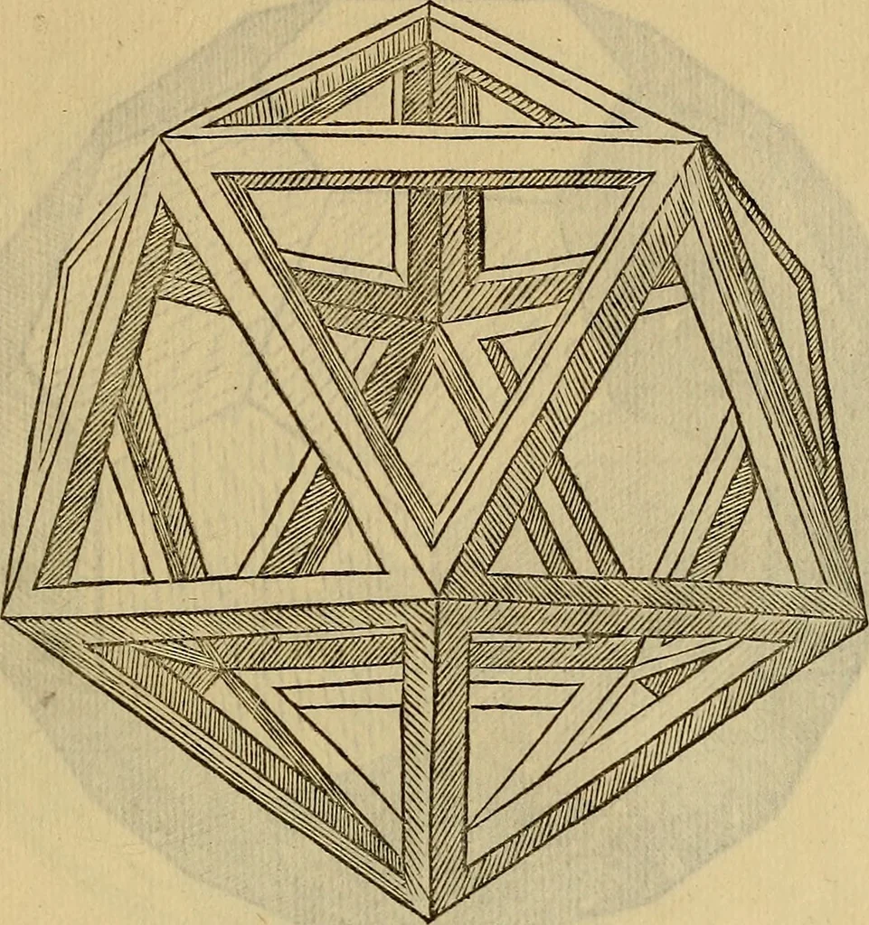 An illustration from Divina proportione : opera a tutti glingegni perspicaci e curiosi necessaria oue ciascun studioso di philosophia: prospettiua pictura sculptura: architectura: musica: e altre mathematice: suavissima: sotile: e admirabile doctrina consequira: e delecterassi: co[n] varie questione de secretissima scientia, 1509, leaf 232
