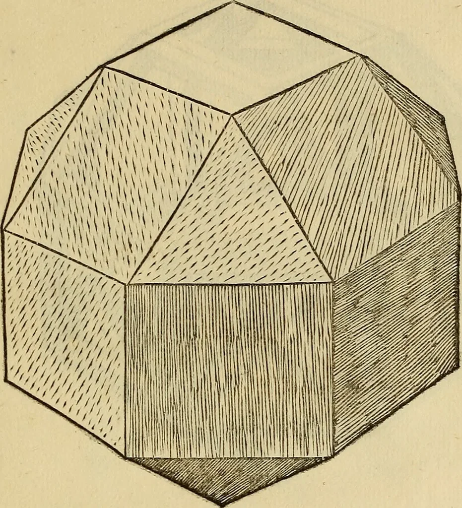 An illustration from Divina proportione : opera a tutti glingegni perspicaci e curiosi necessaria oue ciascun studioso di philosophia: prospettiua pictura sculptura: architectura: musica: e altre mathematice: suavissima: sotile: e admirabile doctrina consequira: e delecterassi: co[n] varie questione de secretissima scientia, 1509, leaf 258