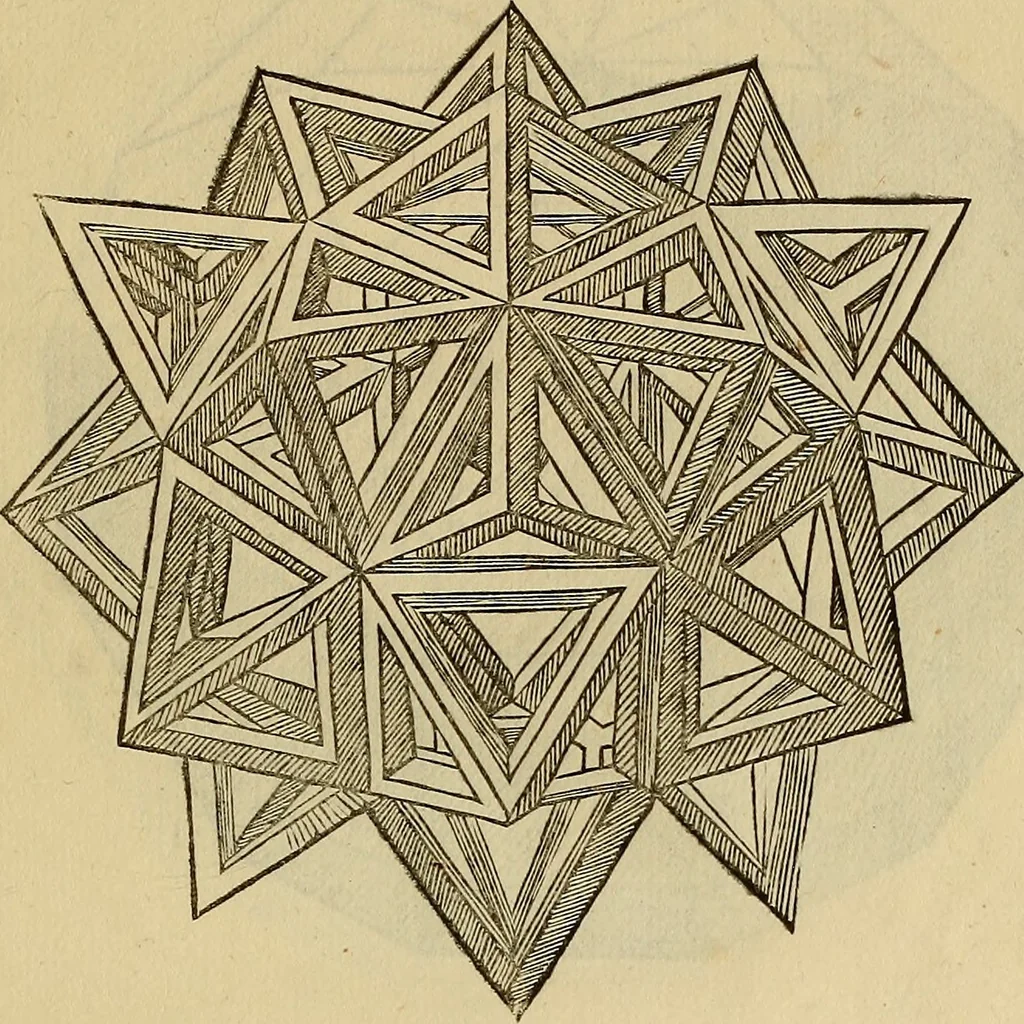 An illustration from Divina proportione : opera a tutti glingegni perspicaci e curiosi necessaria oue ciascun studioso di philosophia: prospettiua pictura sculptura: architectura: musica: e altre mathematice: suavissima: sotile: e admirabile doctrina consequira: e delecterassi: co[n] varie questione de secretissima scientia, 1509, leaf 264