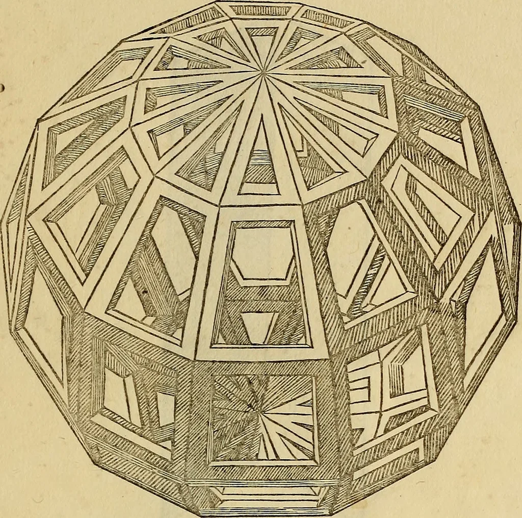 An illustration from Divina proportione : opera a tutti glingegni perspicaci e curiosi necessaria oue ciascun studioso di philosophia: prospettiua pictura sculptura: architectura: musica: e altre mathematice: suavissima: sotile: e admirabile doctrina consequira: e delecterassi: co[n] varie questione de secretissima scientia, 1509, leaf 268
