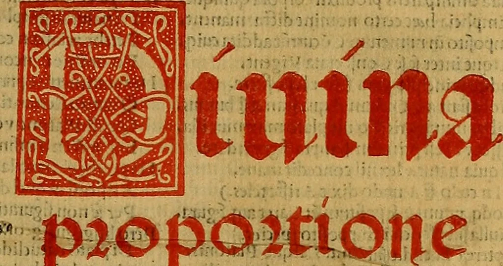 An illustration from Divina proportione : opera a tutti glingegni perspicaci e curiosi necessaria oue ciascun studioso di philosophia: prospettiua pictura sculptura: architectura: musica: e altre mathematice: suavissima: sotile: e admirabile doctrina consequira: e delecterassi: co[n] varie questione de secretissima scientia, 1509, leaf 4