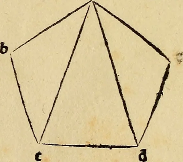An illustration from Divina proportione : opera a tutti glingegni perspicaci e curiosi necessaria oue ciascun studioso di philosophia: prospettiua pictura sculptura: architectura: musica: e altre mathematice: suavissima: sotile: e admirabile doctrina consequira: e delecterassi: co[n] varie questione de secretissima scientia, 1509, leaf 56