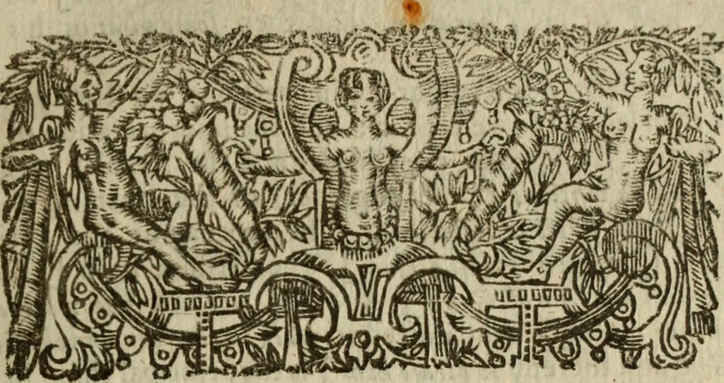 An illustration from The divine life, in three treatises : the first, Of the knowledge of God ; the second, Of walking with God ; the third, Of coversing with God in solitude, 1664, leaf 188
