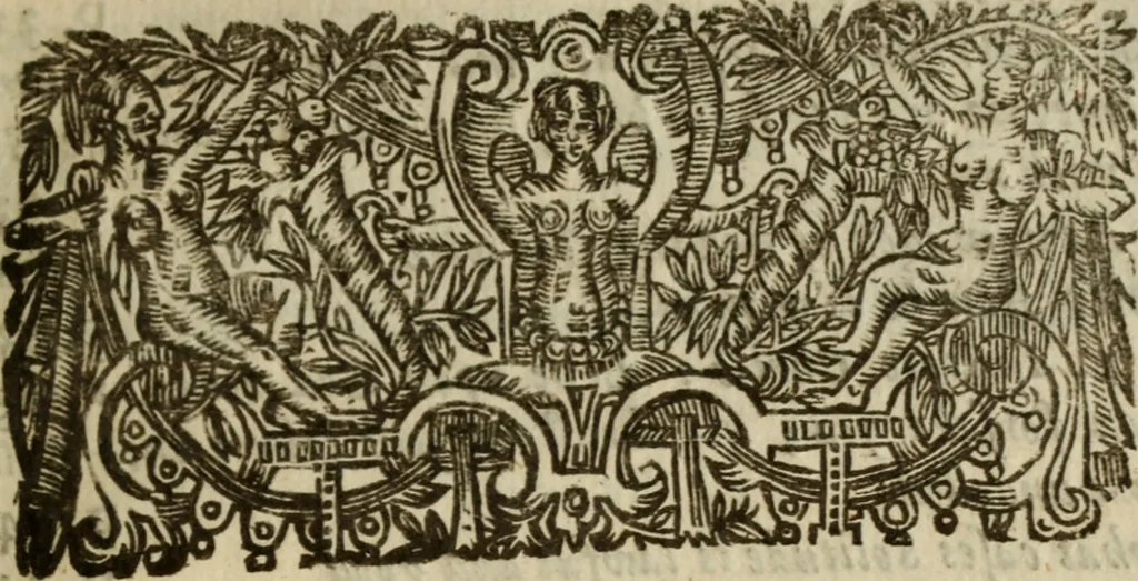 An illustration from The divine life, in three treatises : the first, Of the knowledge of God ; the second, Of walking with God ; the third, Of coversing with God in solitude, 1664, leaf 324