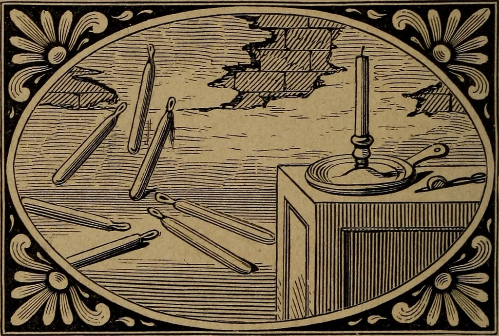An illustration from Divine emblems, 1867, leaf 105