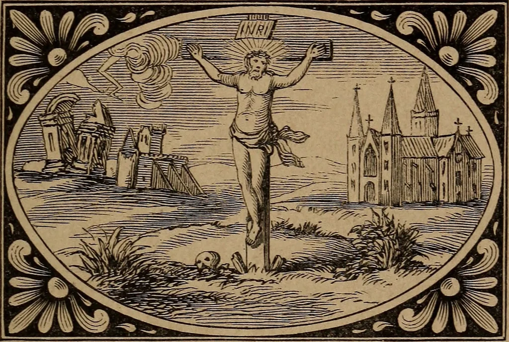 An illustration from Divine emblems, 1867, leaf 112