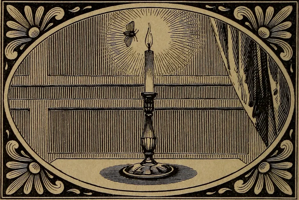 An illustration from Divine emblems, 1867, leaf 77