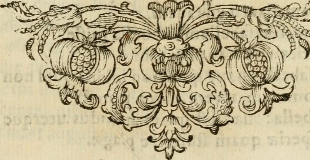 An illustration from Divo Francisco Borgiæ è Duce Gandiæ tertio, Soc. Jesu generali, à Clemente X Pont. Max. sanctorum clitum fastis ad scripto, Encomia emblemate, prosa, versu in de salvatoris Soc. Iesv ad S. Clementem, publice affixa in perpetuum amoris monumentum re ac typis incidi fecerunt, dum philosophum eius auspicys cptam primâ laureâ coronarent, 1672, leaf 52