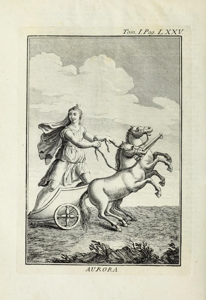 An illustration from Dizionario mitologico : ovvero della favola, poetico, storico ec. in cui esttamente si spiega l'origine degli dei, de' semidei, e gegli eroi dell'antico gentilessimo, i misteri, i dogmi, il culto, i sacrifizj, i giuochi, le feste, e tutto ciò, che appartiene alla religione de' Gentilli ..., 1755, leaf 122