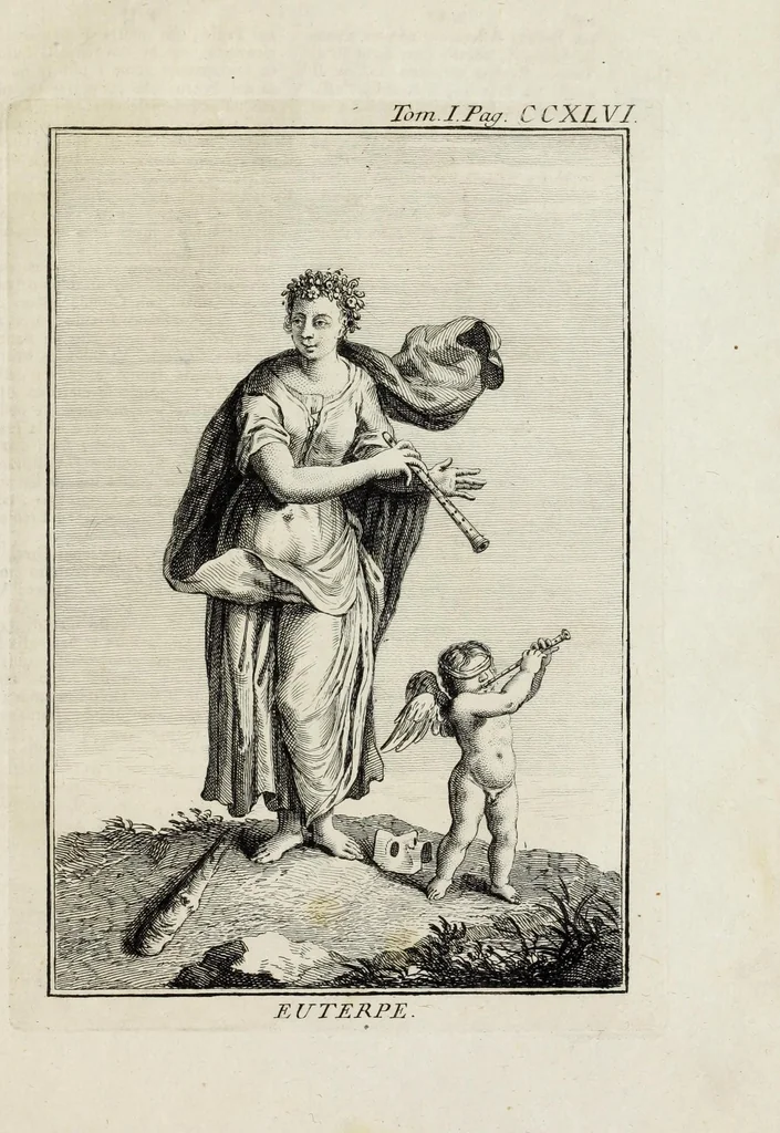 An illustration from Dizionario mitologico : ovvero della favola, poetico, storico ec. in cui esttamente si spiega l'origine degli dei, de' semidei, e gegli eroi dell'antico gentilessimo, i misteri, i dogmi, il culto, i sacrifizj, i giuochi, le feste, e tutto ciò, che appartiene alla religione de' Gentilli ..., 1755, leaf 333