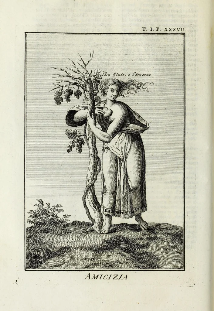 An illustration from Dizionario mitologico : ovvero della favola, poetico, storico ec. in cui esttamente si spiega l'origine degli dei, de' semidei, e gegli eroi dell'antico gentilessimo, i misteri, i dogmi, il culto, i sacrifizj, i giuochi, le feste, e tutto ciò, che appartiene alla religione de' Gentilli ..., 1755, leaf 70
