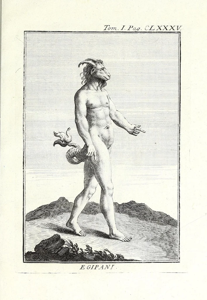 An illustration from Dizionario mitologico, ovvero, Della favola, storico, poetico, simbolico ec. in cui esattamente si spiega l'origine degli dei, de' semidei, e degli eroi dell' antico gentilesimo, i misterj, i dogmi, il culto, i sacrifizj, i giuochi, le feste, e tutto ciò, che appartiene alla religione de' gentili ..., 1776, leaf 325