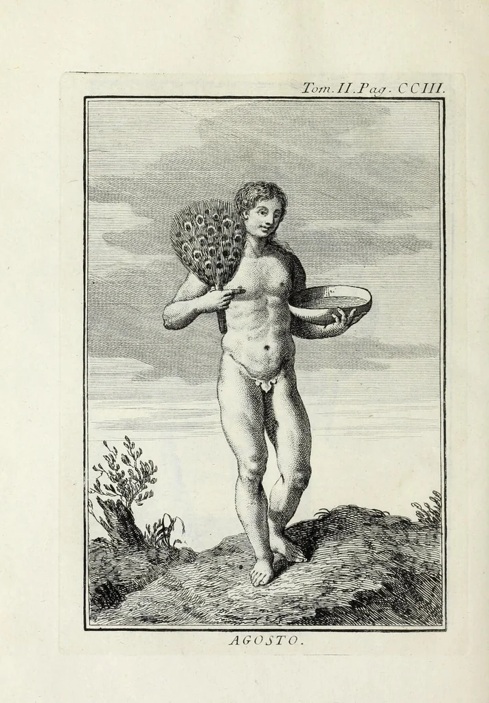 An illustration from Dizionario mitologico : ovvero della favola, poetico, storico ec. in cui esttamente si spiega l'origine degli dei, de' semidei, e gegli eroi dell'antico gentilessimo, i misteri, i dogmi, il culto, i sacrifizj, i giuochi, le feste, e tutto ciò, che appartiene alla religione de' Gentilli ..., 1755, leaf 262