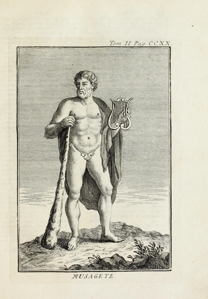 An illustration from Dizionario mitologico : ovvero della favola, poetico, storico ec. in cui esttamente si spiega l'origine degli dei, de' semidei, e gegli eroi dell'antico gentilessimo, i misteri, i dogmi, il culto, i sacrifizj, i giuochi, le feste, e tutto ciò, che appartiene alla religione de' Gentilli ..., 1755, leaf 289