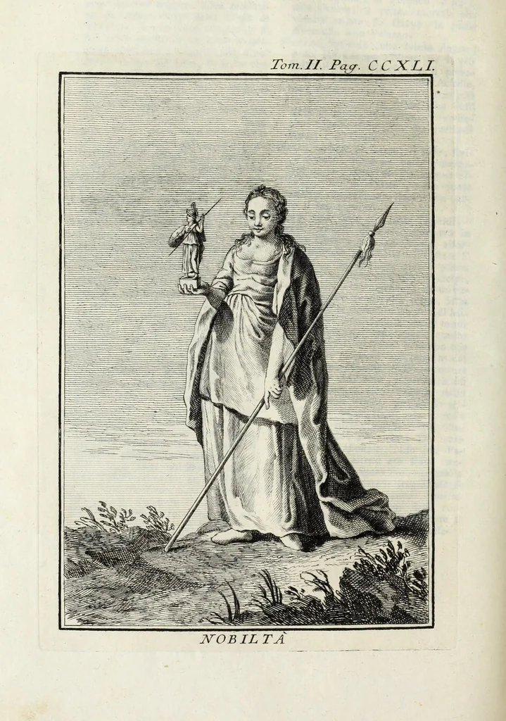 An illustration from Dizionario mitologico : ovvero della favola, poetico, storico ec. in cui esttamente si spiega l'origine degli dei, de' semidei, e gegli eroi dell'antico gentilessimo, i misteri, i dogmi, il culto, i sacrifizj, i giuochi, le feste, e tutto ciò, che appartiene alla religione de' Gentilli ..., 1755, leaf 320