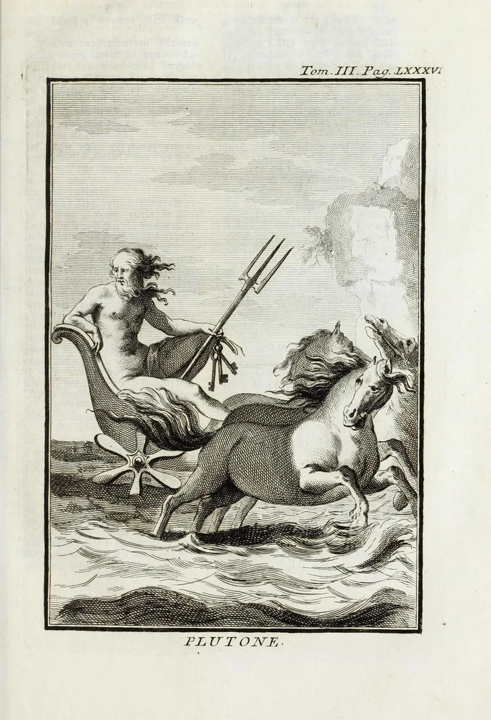 An illustration from Dizionario mitologico : ovvero della favola, poetico, storico ec. in cui esttamente si spiega l'origine degli dei, de' semidei, e gegli eroi dell'antico gentilessimo, i misteri, i dogmi, il culto, i sacrifizj, i giuochi, le feste, e tutto ciò, che appartiene alla religione de' Gentilli ..., 1755, leaf 129