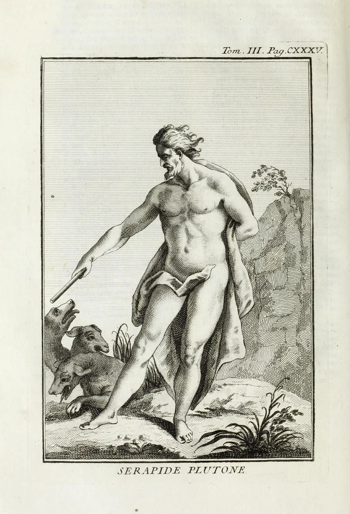 An illustration from Dizionario mitologico : ovvero della favola, poetico, storico ec. in cui esttamente si spiega l'origine degli dei, de' semidei, e gegli eroi dell'antico gentilessimo, i misteri, i dogmi, il culto, i sacrifizj, i giuochi, le feste, e tutto ciò, che appartiene alla religione de' Gentilli ..., 1755, leaf 200