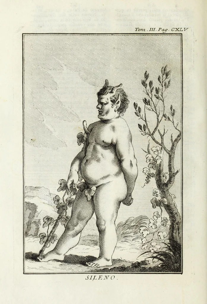 An illustration from Dizionario mitologico : ovvero della favola, poetico, storico ec. in cui esttamente si spiega l'origine degli dei, de' semidei, e gegli eroi dell'antico gentilessimo, i misteri, i dogmi, il culto, i sacrifizj, i giuochi, le feste, e tutto ciò, che appartiene alla religione de' Gentilli ..., 1755, leaf 218