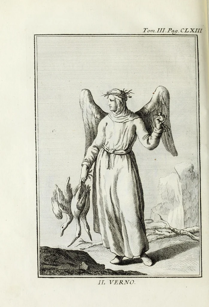 An illustration from Dizionario mitologico : ovvero della favola, poetico, storico ec. in cui esttamente si spiega l'origine degli dei, de' semidei, e gegli eroi dell'antico gentilessimo, i misteri, i dogmi, il culto, i sacrifizj, i giuochi, le feste, e tutto ciò, che appartiene alla religione de' Gentilli ..., 1755, leaf 246