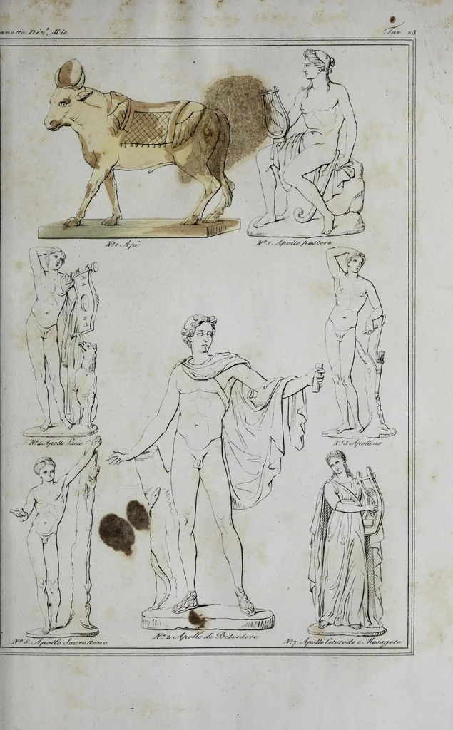 An illustration from Dizionario pittoresco di ogni mitologia d'antichita, d'iconologia e delle favole del medio evo ..., 1840, leaf 423