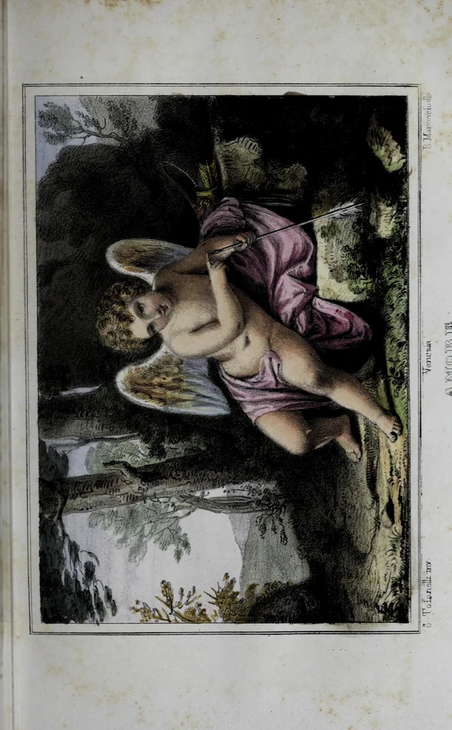 An illustration from Dizionario pittoresco di ogni mitologia d'antichita, d'iconologia e delle favole del medio evo ..., 1840, leaf 83