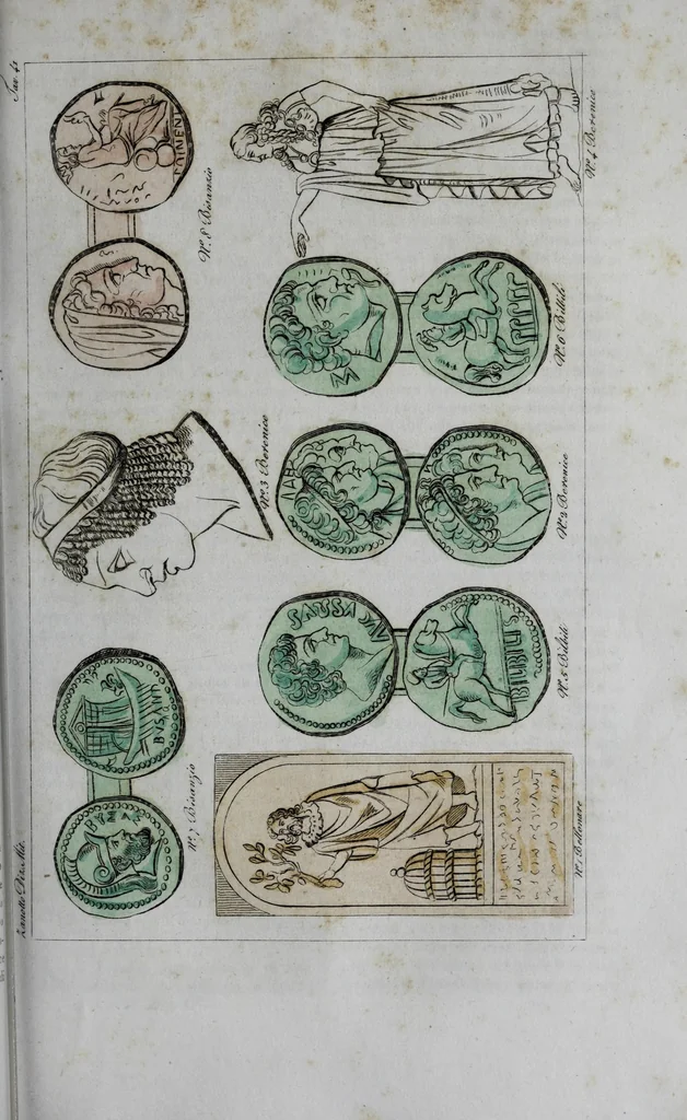 An illustration from Dizionario pittoresco di ogni mitologia d'antichita, d'iconologia e delle favole del medio evo ..., 1840, leaf 245